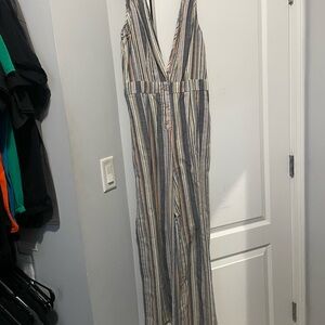 Striped Multicolor Jumpsuit with pockets